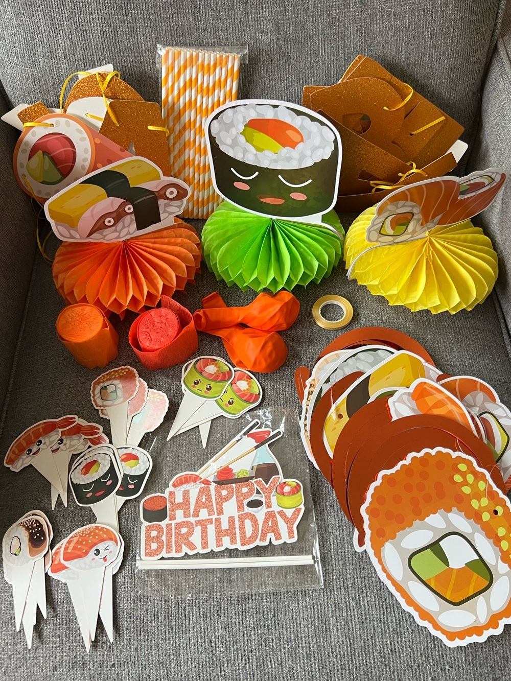 Sushi Birthday decorations